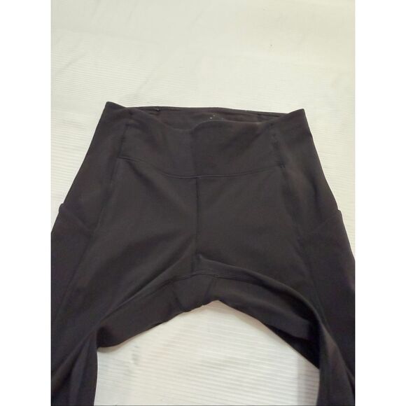 Lululemon Leggings Womens 6 Speed Up Crop Running Black Side Pockets Reflective - Picture 5 of 11
